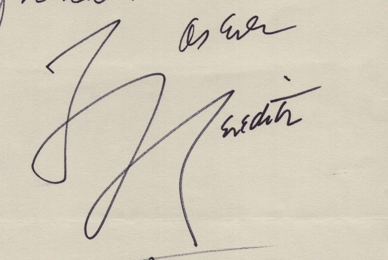 Meredith Willson — MEREDITH WILLSON - INSCRIBED AUTOGRAPH MUSICAL QUOTATION SIGNED 11/02/1971, image 2
