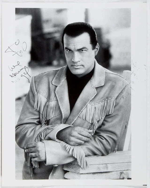 Steven Seagal — STEVEN SEAGAL - AUTOGRAPHED INSCRIBED PHOTOGRAPH