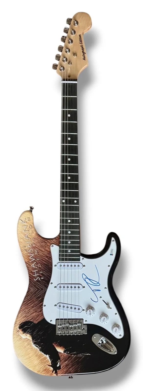 Tim Robbins — Tim Robbins Signed Guitar Custom Graphics Beckett COA The Shawshank Redemption, image 3