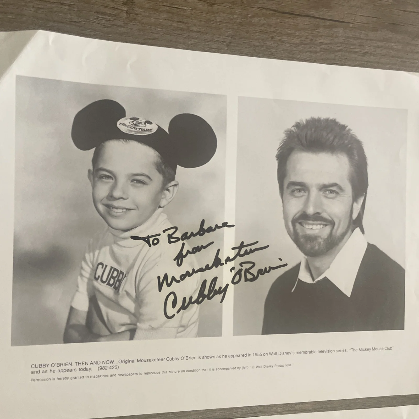 Mouseketeers — Lot of 4 Disney Autographed Mouseketeers Signed Pictures + Alice Signed Picture, изображение 3