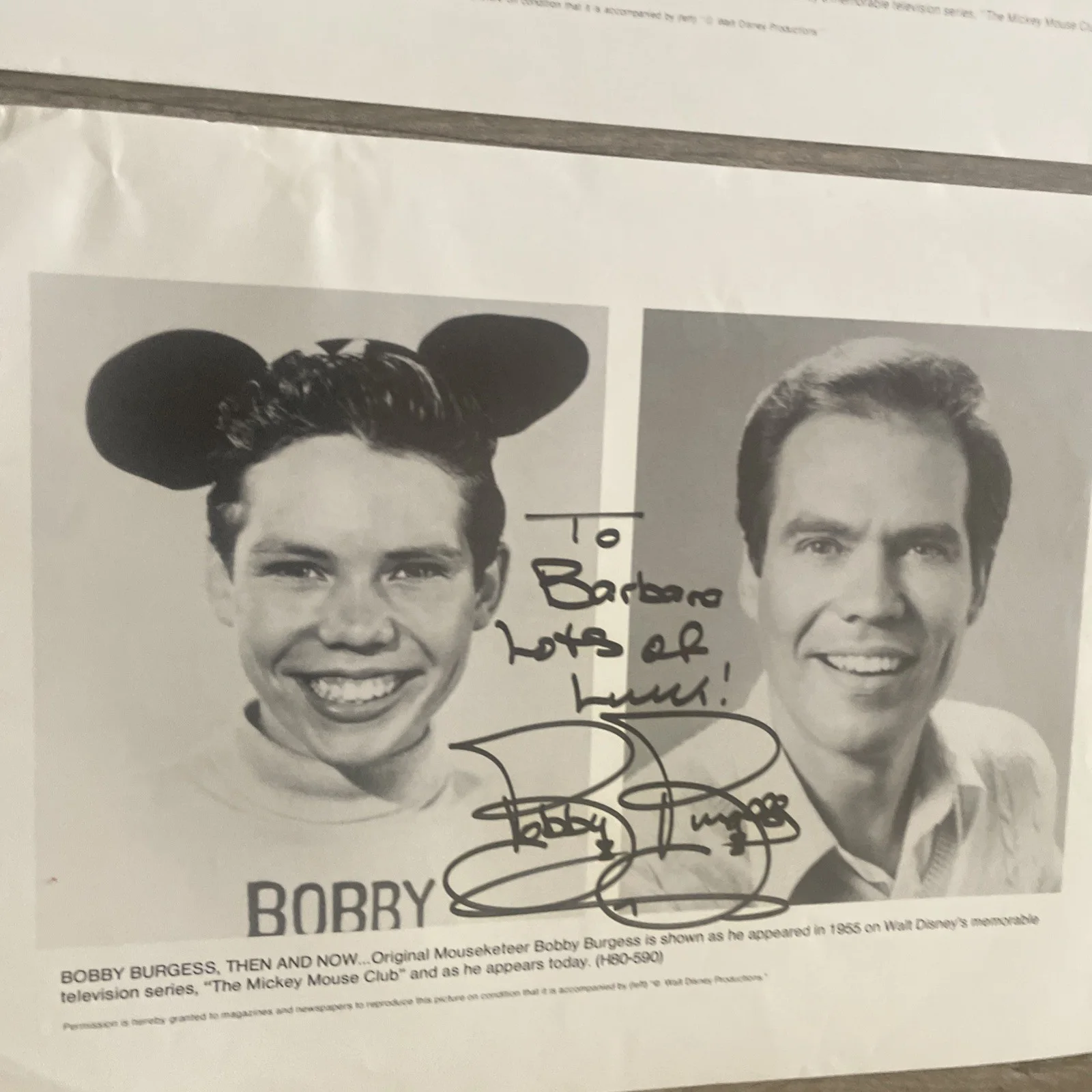 Mouseketeers — Lot of 4 Disney Autographed Mouseketeers Signed Pictures + Alice Signed Picture, изображение 4
