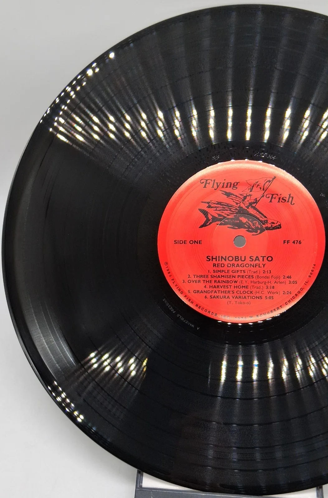 Shinobu Sato - Red Dragonfly LP Signed Autographed 1988 VG++/EX Guitar Soloist, изображение 4