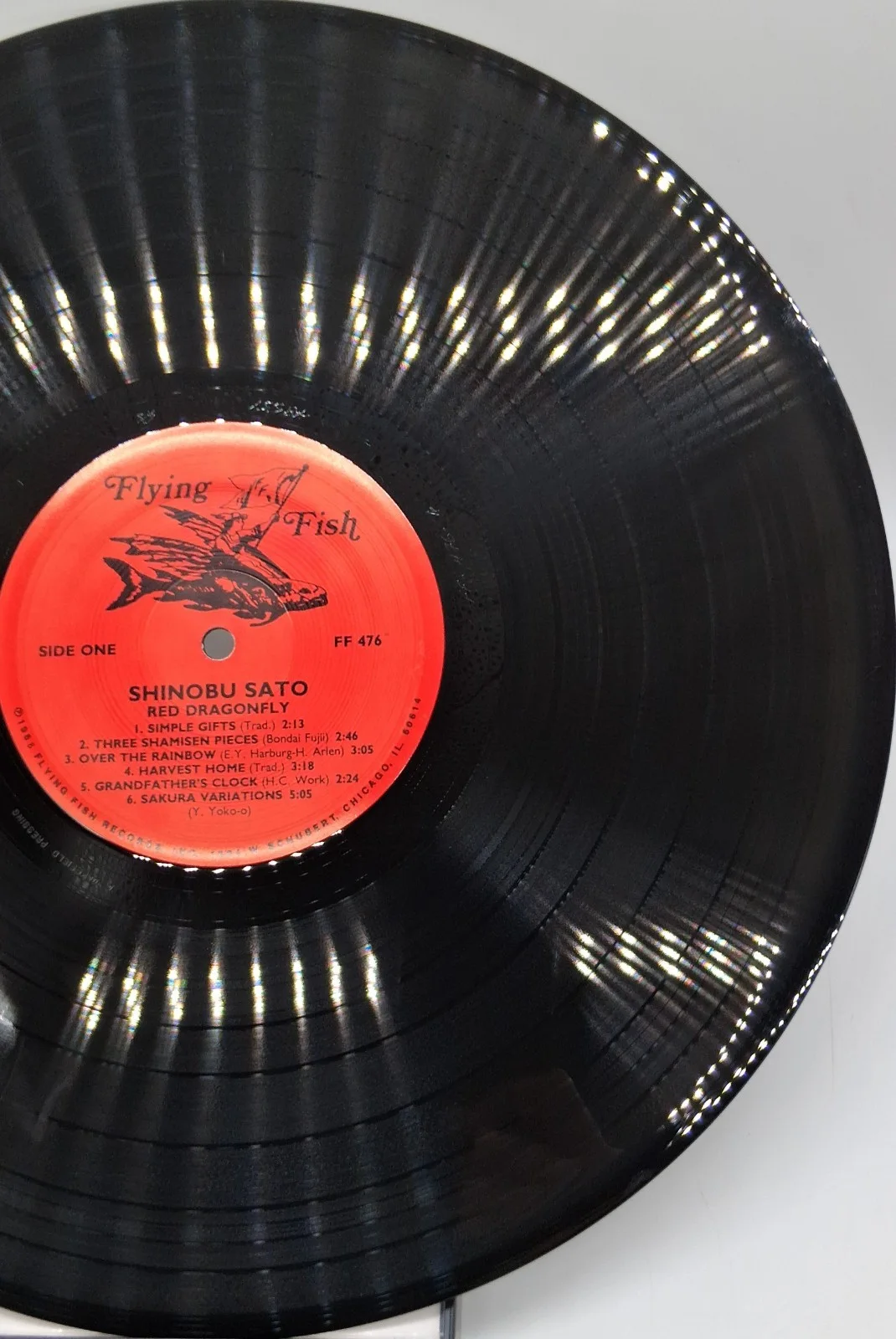 Shinobu Sato - Red Dragonfly LP Signed Autographed 1988 VG++/EX Guitar Soloist, изображение 5