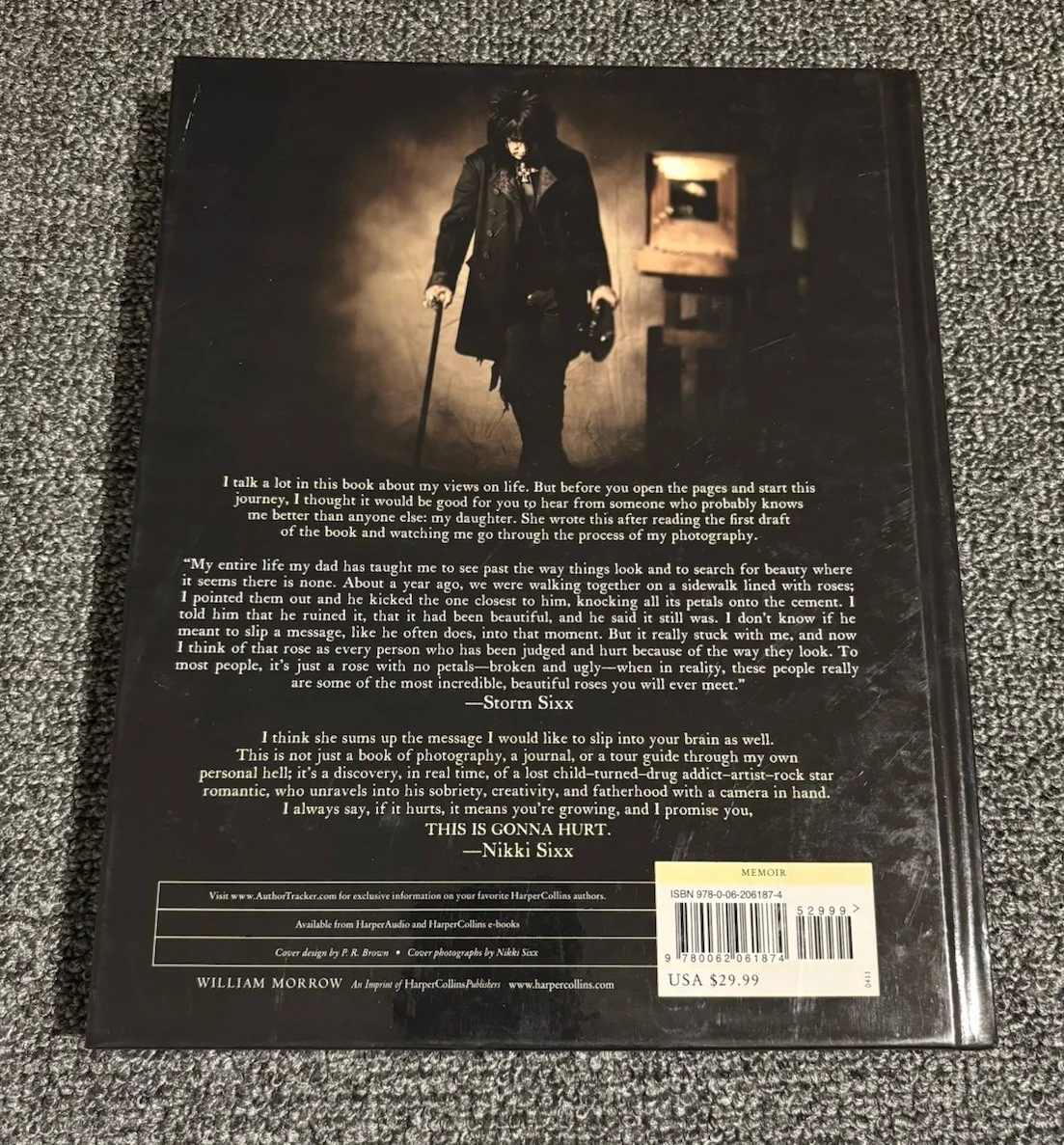 Nikki Sixx Signed "This Is Gonna Hurt" 1st Ed 2011 Autographed Motley Crue NOS, image 4