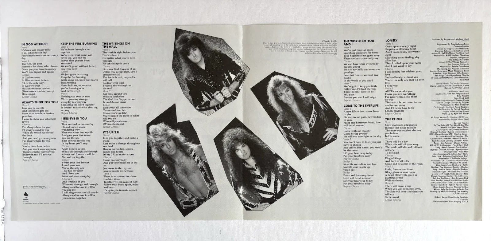 STRYPER Band Signed IN GOD WE TRUST DOLLAR BILL by All 4 JSA COA Michael Sweet, изображение 5