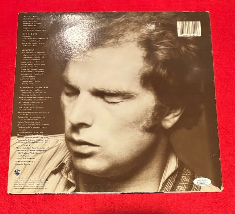 Van Morrison INTO THE MUSIC Vinyl Album Signed Autographed JSA, изображение 2
