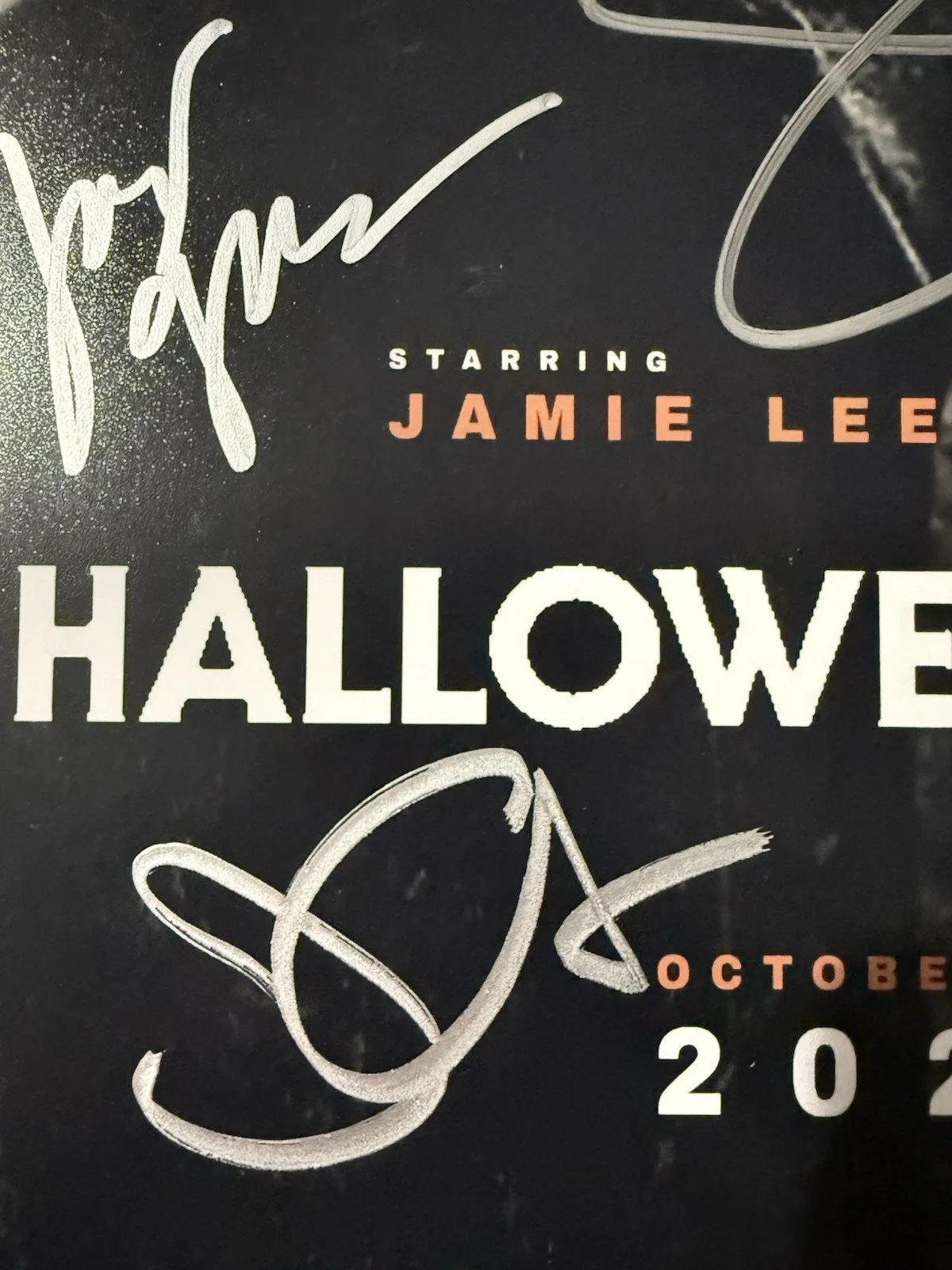Jamie Lee Curtis, John Carpenter, Kyle Richards, Judy Greer — JAMIE LEE CURTIS,JC, KYLE RICHARDS JUDY GREER SIGNED HALLOWEEN 11x17 PHOTO BAS-C, image 5