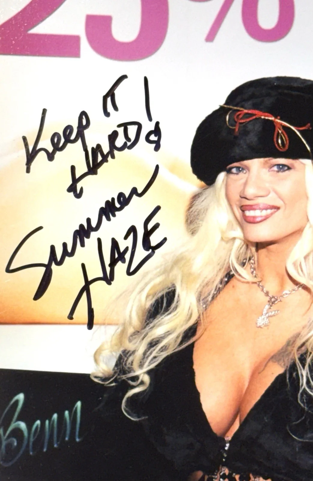 Summer Haze ADULT STAR SIGNED 8X10 Candid PHOTO AUTOGRAPH Sexy AVN HOF Rare, изображение 2