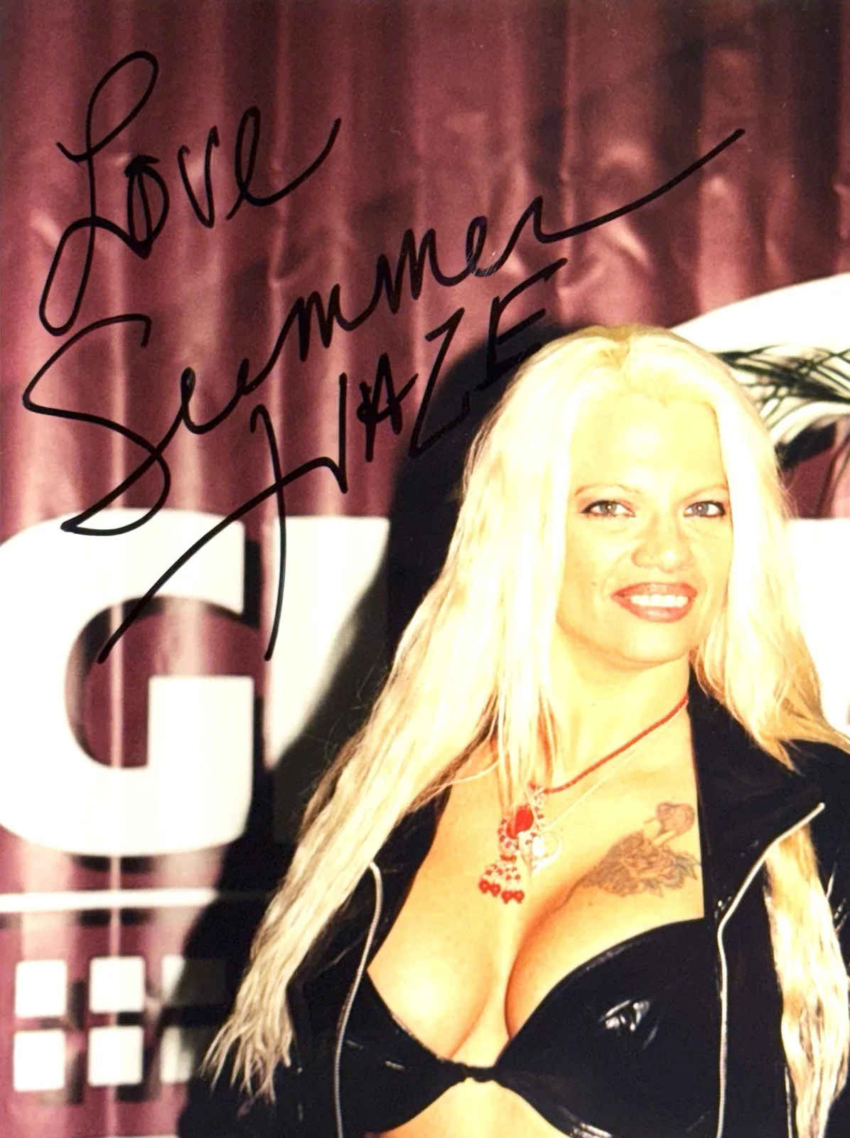 Summer Haze ADULT STAR SIGNED 8X10 Candid PHOTO AUTOGRAPH Sexy AVN HOF Rare, изображение 2