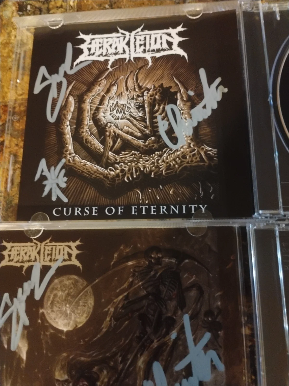 herakleion signed cd lot autographed, image 2
