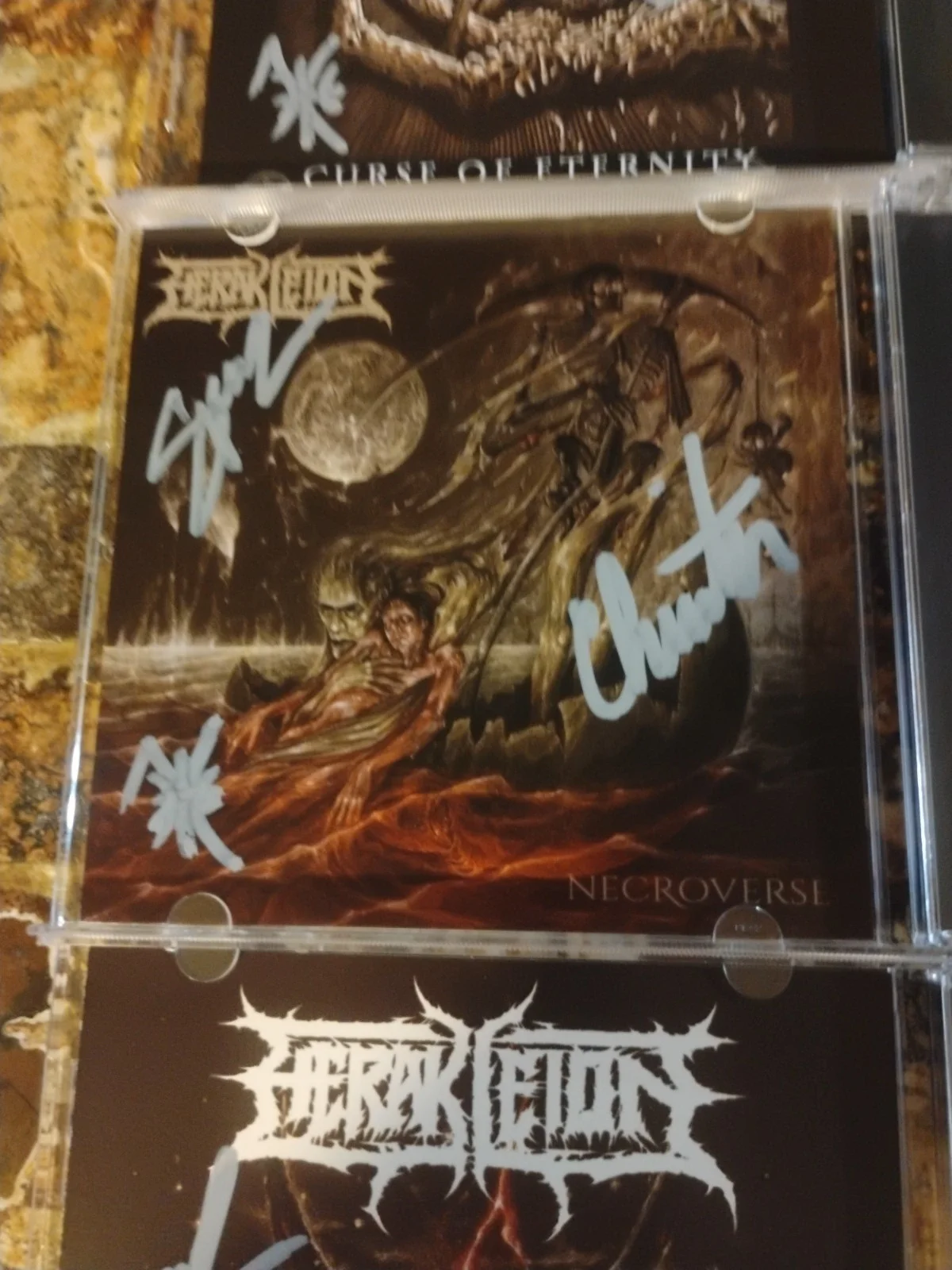 herakleion signed cd lot autographed, image 3