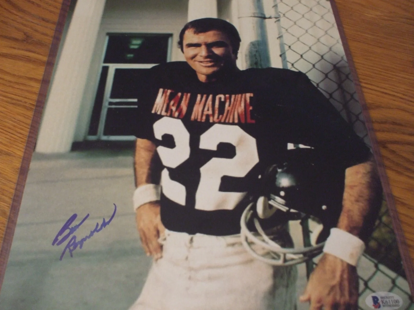BURT REYNOLDS SIGNED 11X14 PHOTO FROM THE POPULAR MOVIE THE LONGEST YARD - BAS, изображение 2