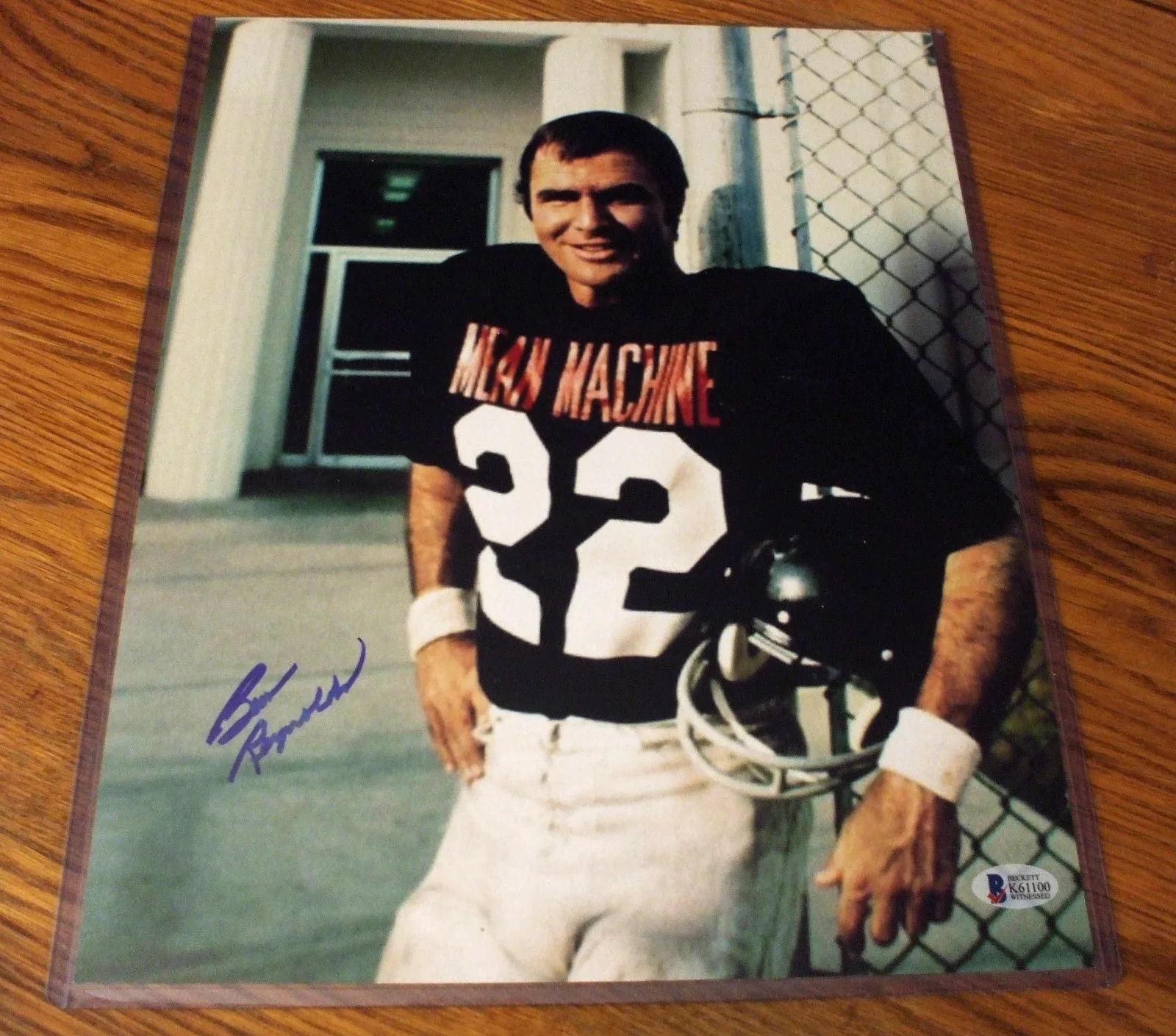 BURT REYNOLDS SIGNED 11X14 PHOTO FROM THE POPULAR MOVIE THE LONGEST YARD - BAS, изображение 4