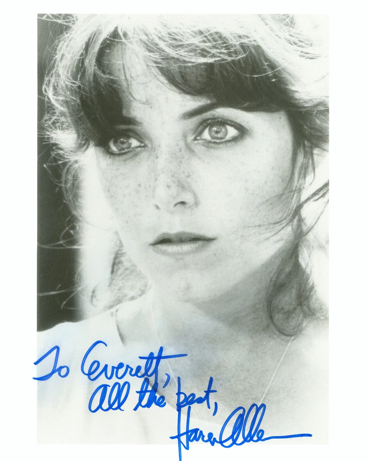 Karen Allen — Karen Allen autographed signed sexy Indiana Jones 8x10 photo Vintage rare