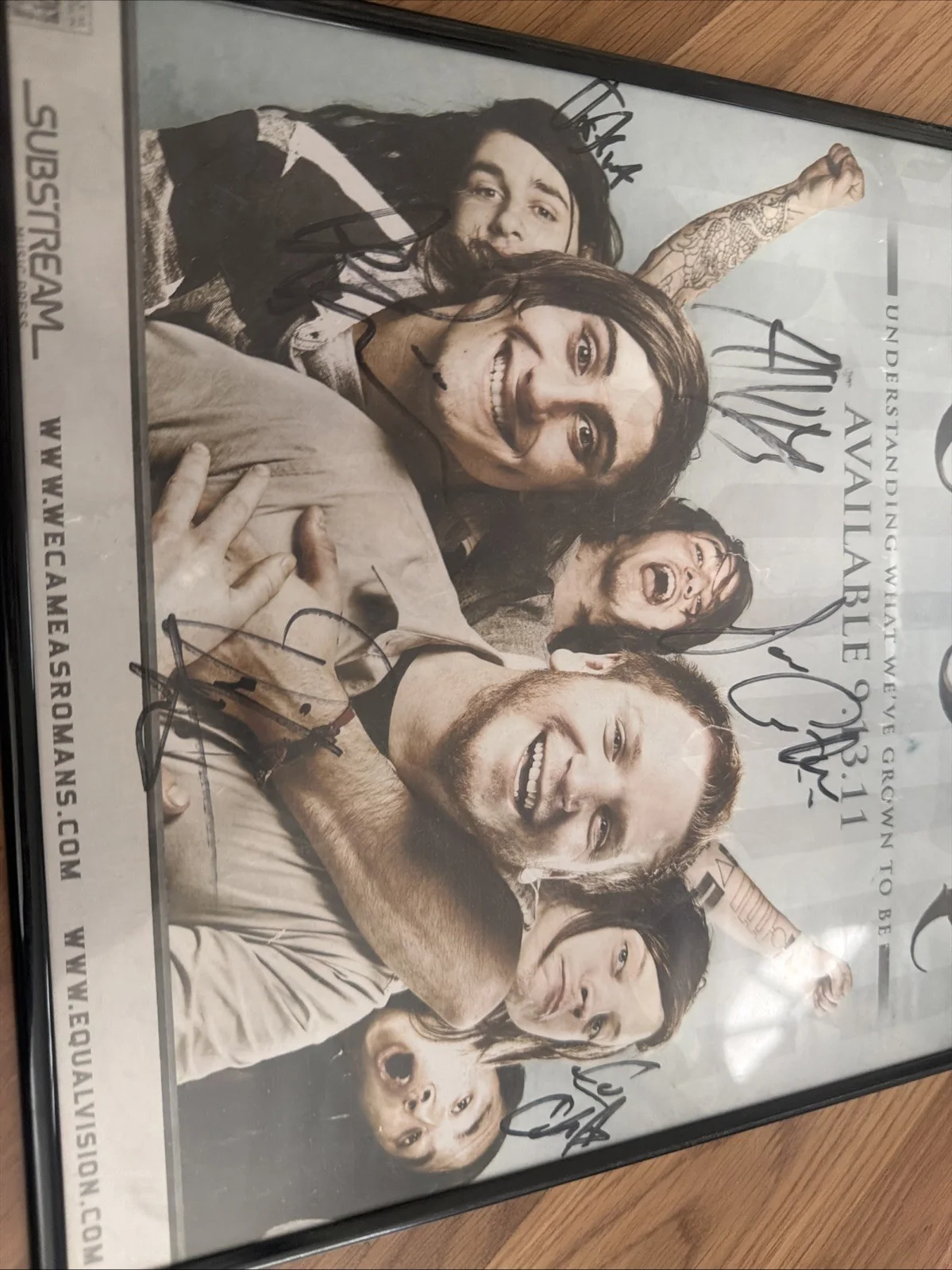 We Came As Romans Autographed Poster Of all 6 signatures! 17”x 11”, изображение 3