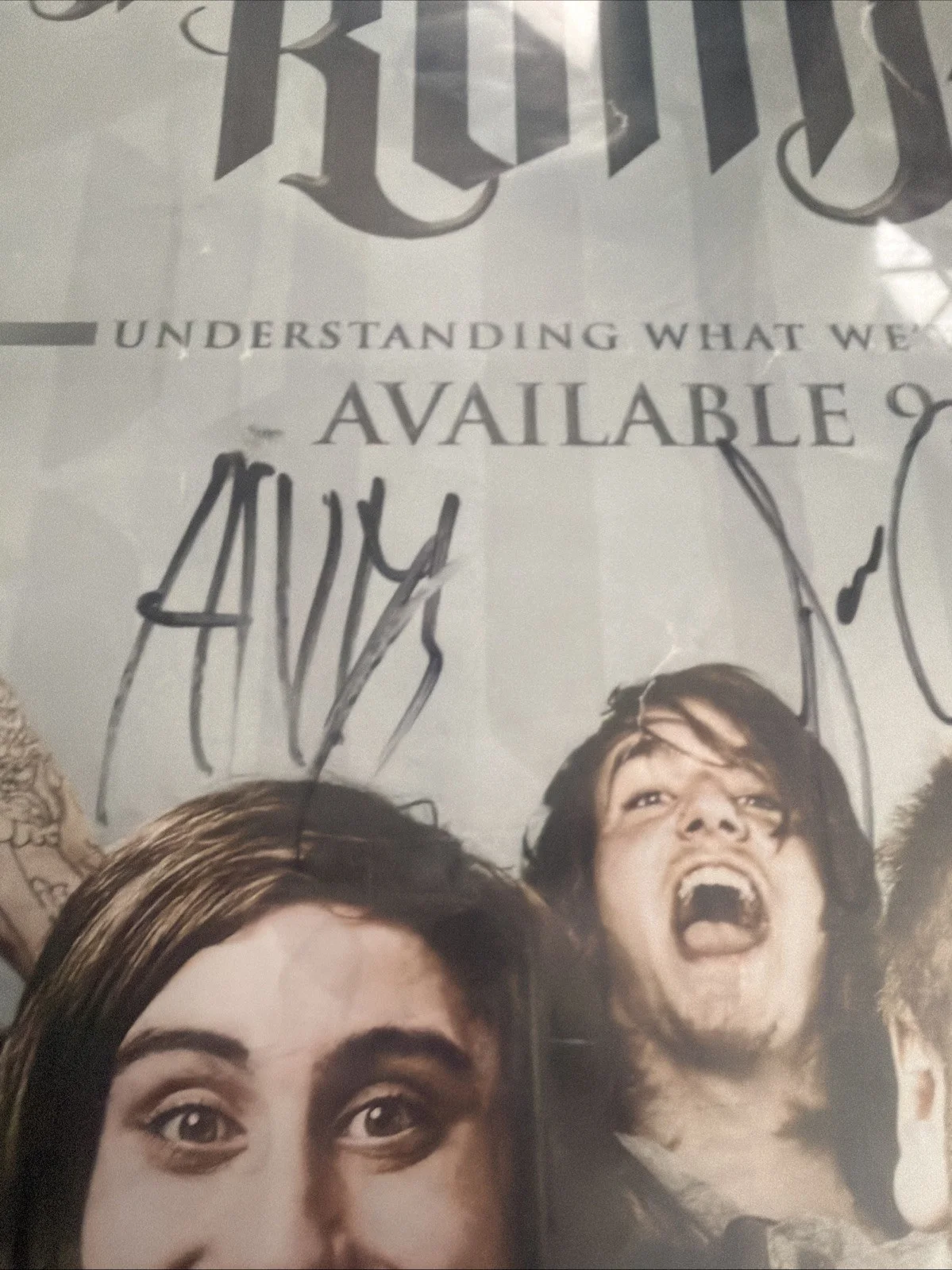 We Came As Romans Autographed Poster Of all 6 signatures! 17”x 11”, изображение 5