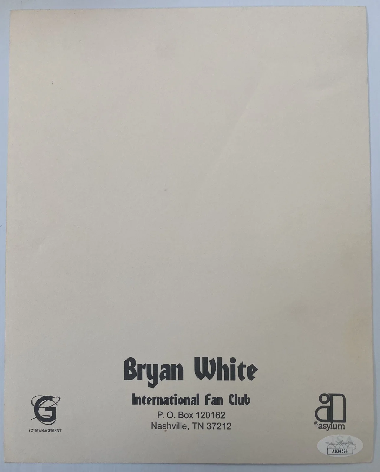 Country Singer Bryan White Signed Autograph 8x10 Fan Club Photo - JSA - FREE S&H, изображение 4