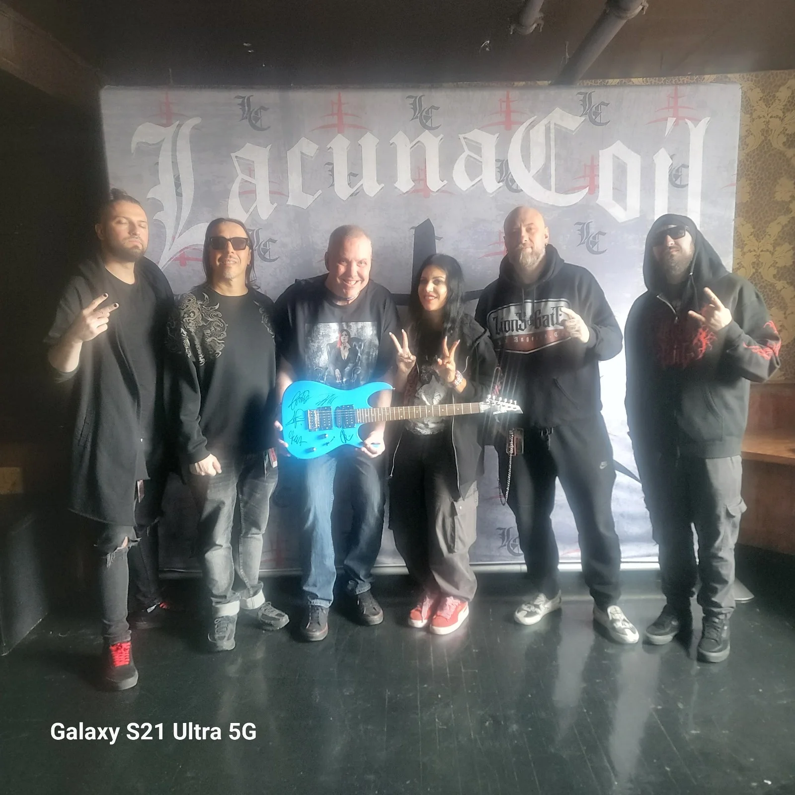 Lacouna Coil Signed Guitar, image 2