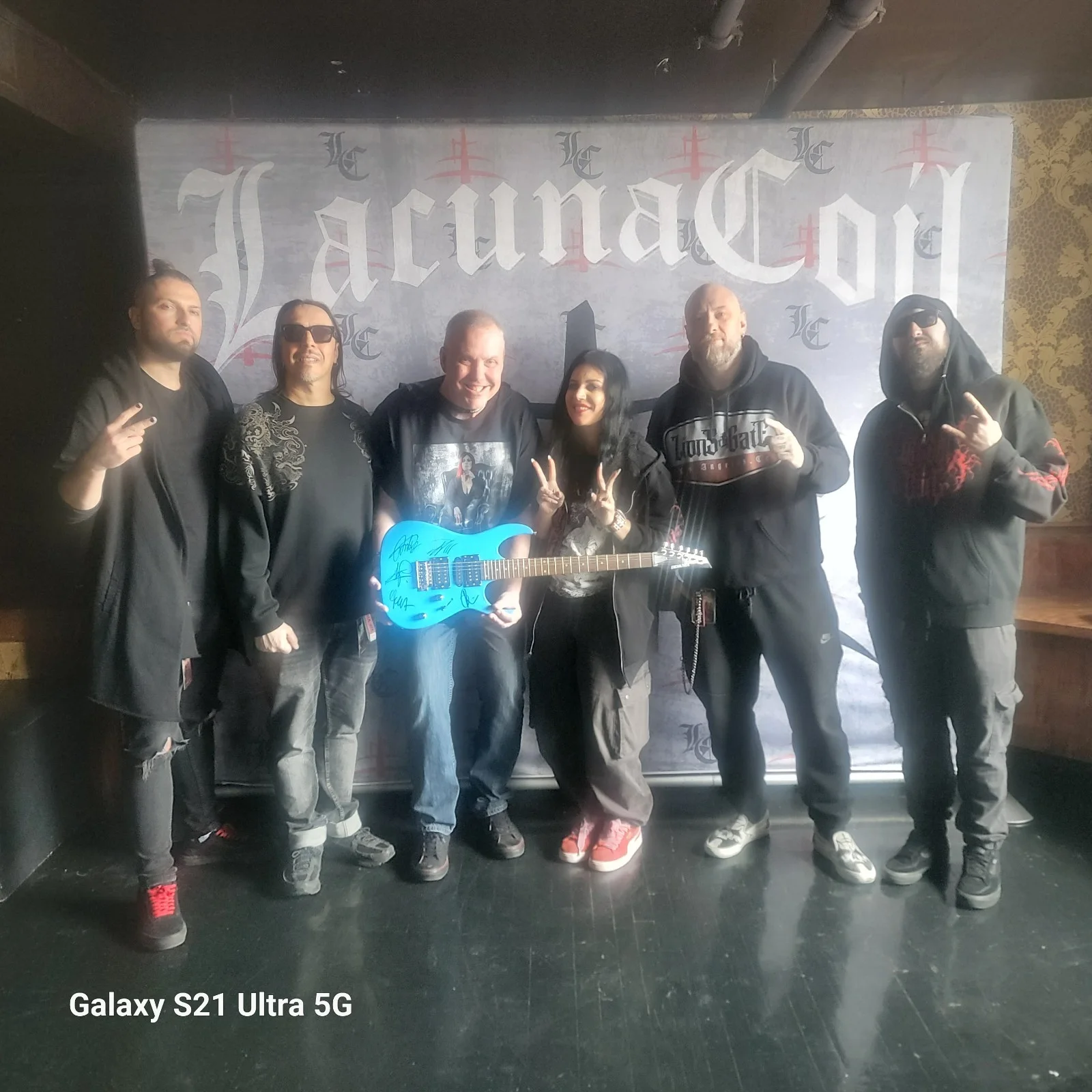 Lacouna Coil Signed Guitar, image 3