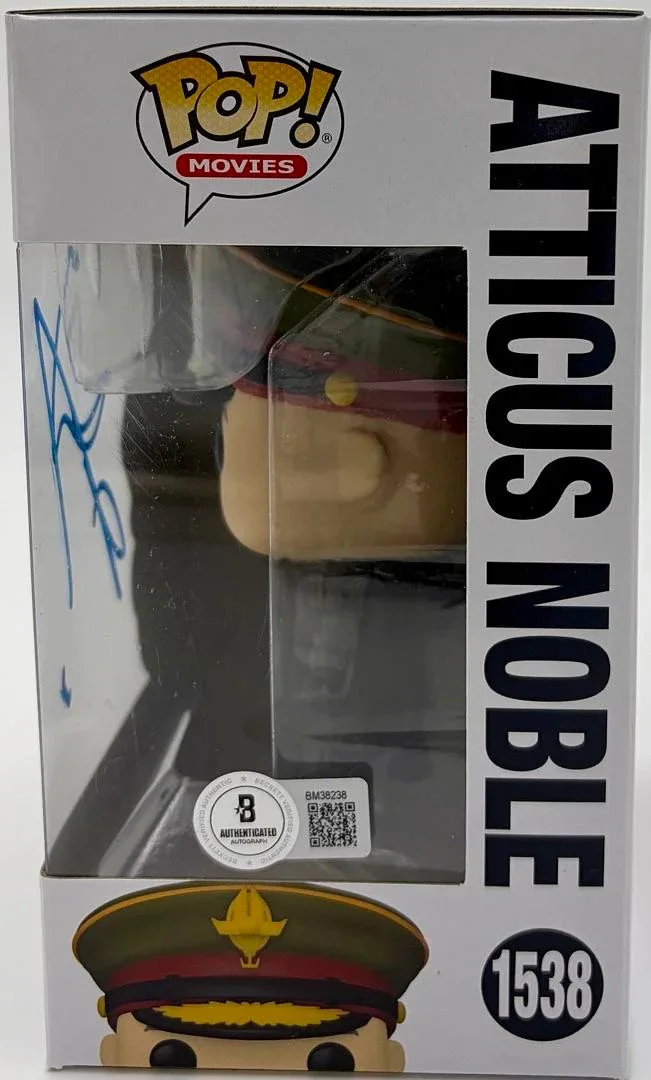 Ed Skrein signed "Atticus Noble" Funko #1538 (Rebel Moon) - Beckett COA, изображение 3