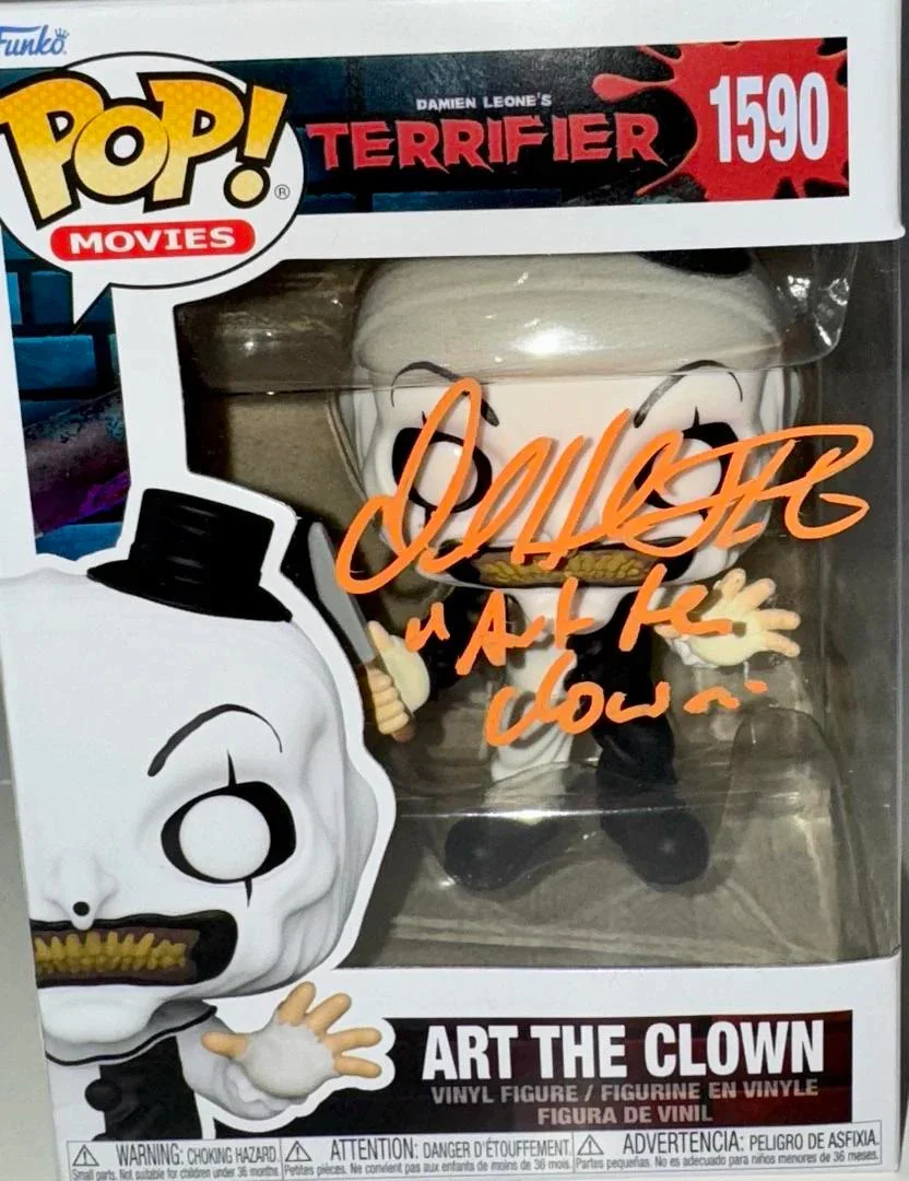 David Howard Thornton Signed Funko#1590 "Art The Clown" (Terrifier)-Beckett COA, изображение 2