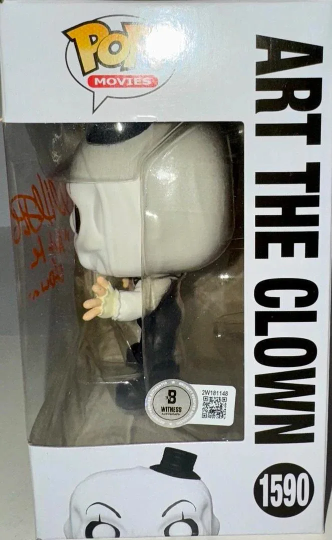 David Howard Thornton Signed Funko#1590 "Art The Clown" (Terrifier)-Beckett COA, изображение 4