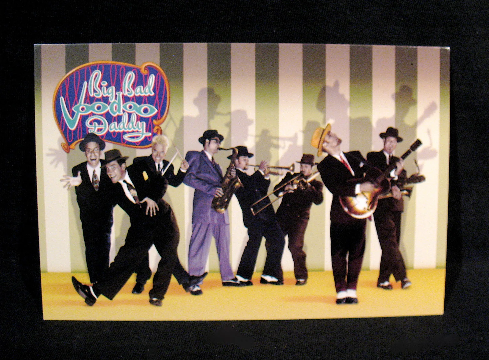 BIG BAD VOODOO DADDY-Signed 4 x 6 Postcard With A Handwritten Note From Kurt-COA, image 2