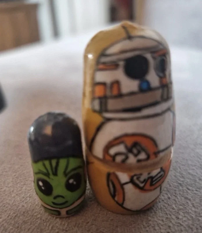 Star Wars The Mandalorian Russian Nesting Dolls Film Movie Merch Ornaments, изображение 4