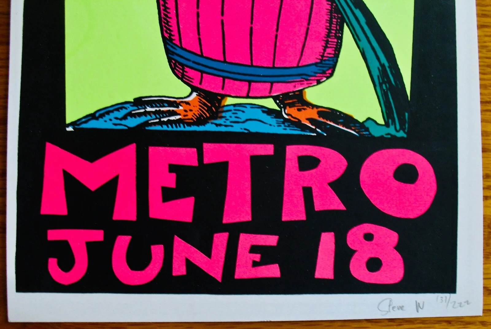 STEVE WALTERS-Artist Signed & Numbered Silkscreen Poster-Screwball Press-METRO, изображение 2