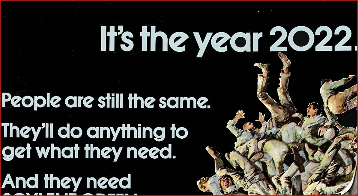 Soylent Green 1973 Dystopian Film - Restored 27.2" x 41" US One Sheet Poster, изображение 3