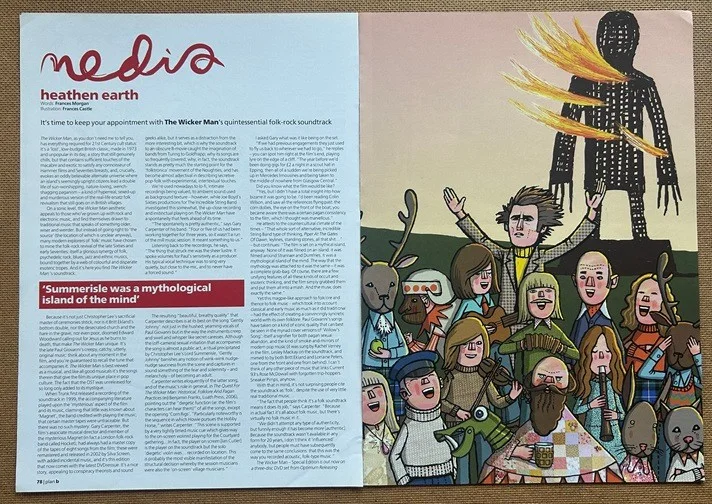 THE WICKER MAN by FRANCES CASTLE - 2006 Full page UK magazine poster, image 2