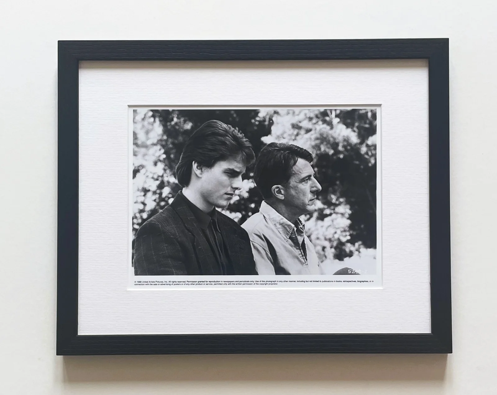 Rain Man Original Framed 8X10 Inch B&W Press Photo, изображение 2
