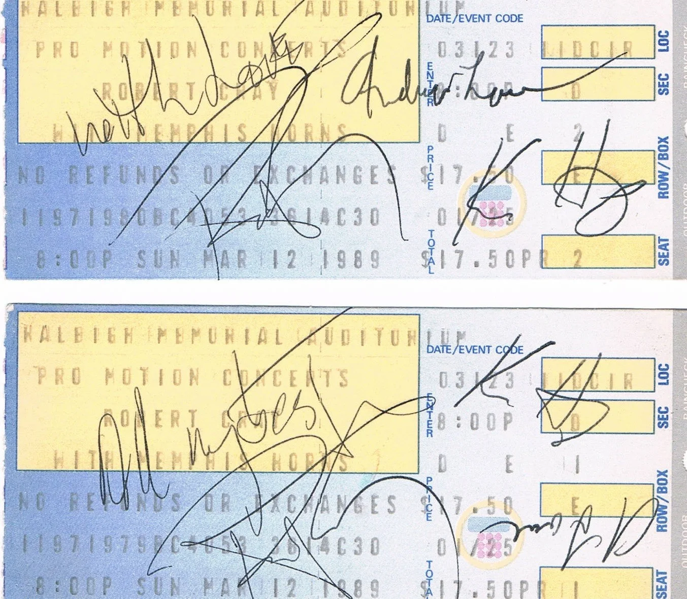 Robert Cray Band "Don't Be Afraid Of The Dark" Album & autographed tickets, изображение 3