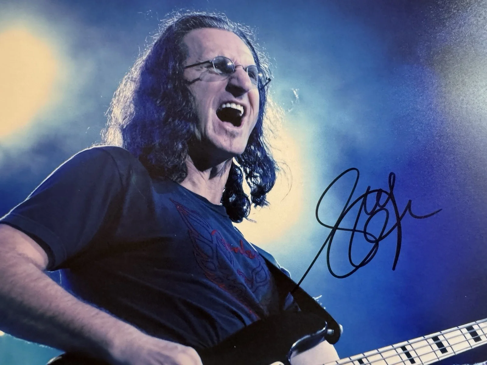 Geddy Lee Autographed photo 8 x 10 w/COA hand signed Rush Front Man, изображение 2