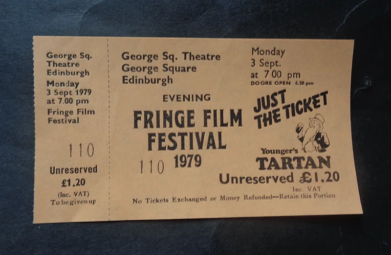 Edinburgh Film Festival Programme and Unused Film Ticket from 1979 Cinema Movies, изображение 3
