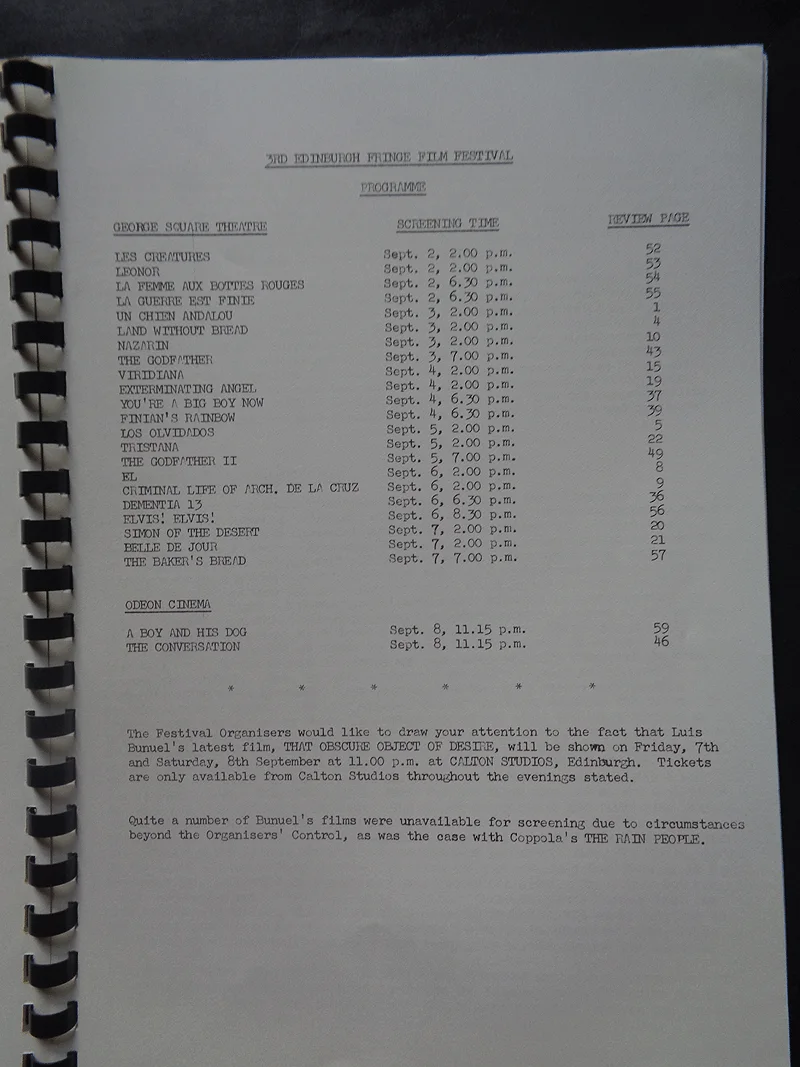 Edinburgh Film Festival Programme and Unused Film Ticket from 1979 Cinema Movies, изображение 5