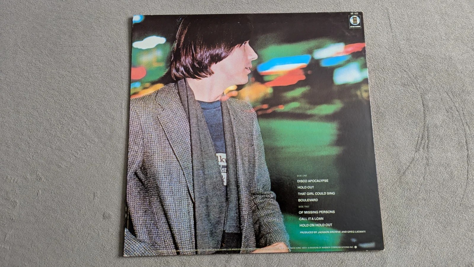 Jackson Browne "Hold Out" Album & Autograph Concert Ticket & Backstage Pass, image 3