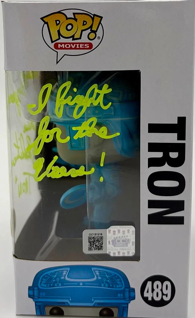 Bruce Boxleitner signed "Tron" Funko#489 w/2 quotes&char name-OC Celebrity Mtkg, изображение 3