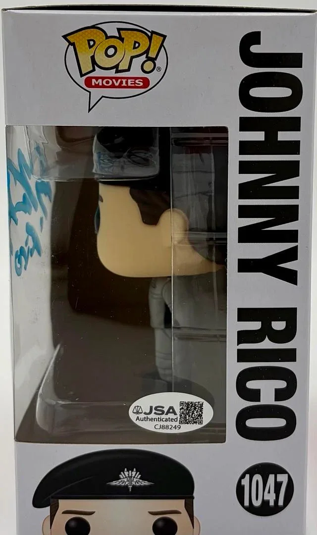 Casper VanDien signed "Johnny Rico" Funko #1047 (Starship Troopers) - JSA COA, изображение 3