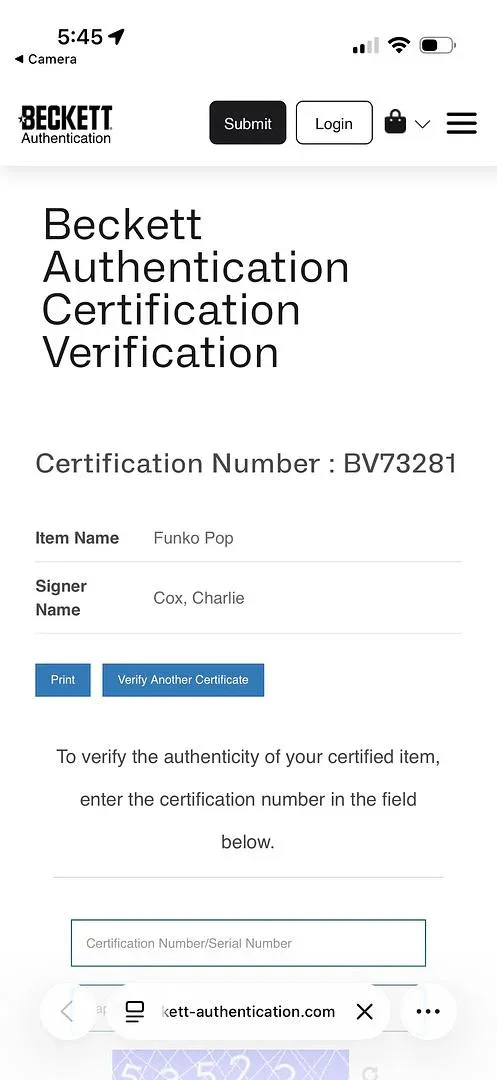 Charlie Cox Signed Funko Pop #1221 Matt Murdock (Daredevil) - Beckett COA, изображение 5