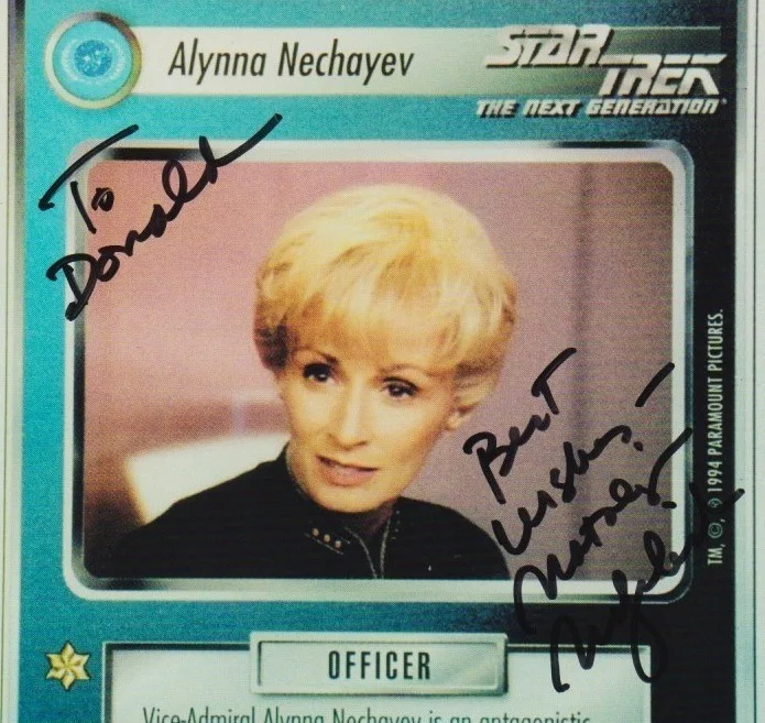 NATALIJA NOGULICH hand-signed STAR TREK THE NEXT GENERATION 8x10 w/ uacc rd COA, image 2