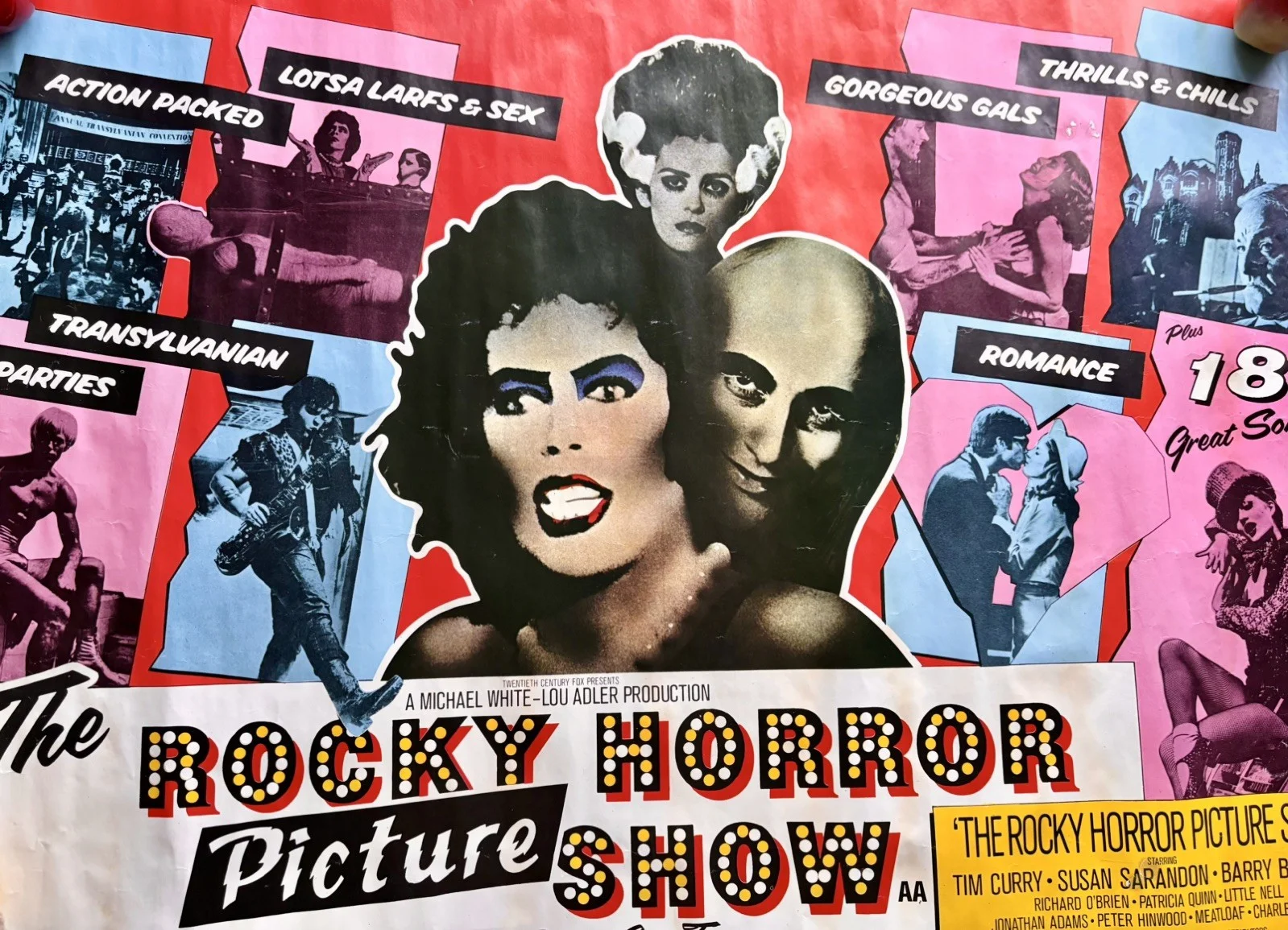 Original 1975 Rocky Horror Picture Show UK poster vintage W.E. Berry film, изображение 4
