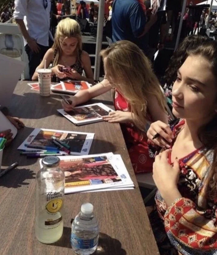 Sabrina Carpenter, Rowan Blanchard — Sabrina Carpenter & Rowan Blanchard Signed Promos Full Signature, image 4