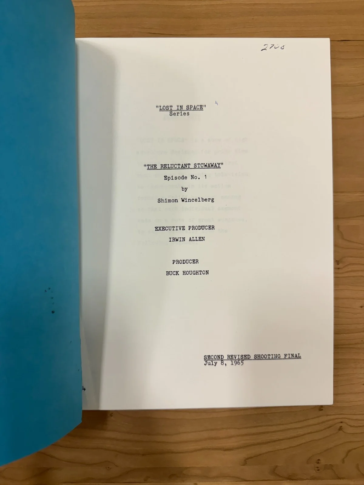 9 SIGNED Cast Script - Lost in Space - The Reluctant Stowaway w/ COA - sci fi tv, image 3