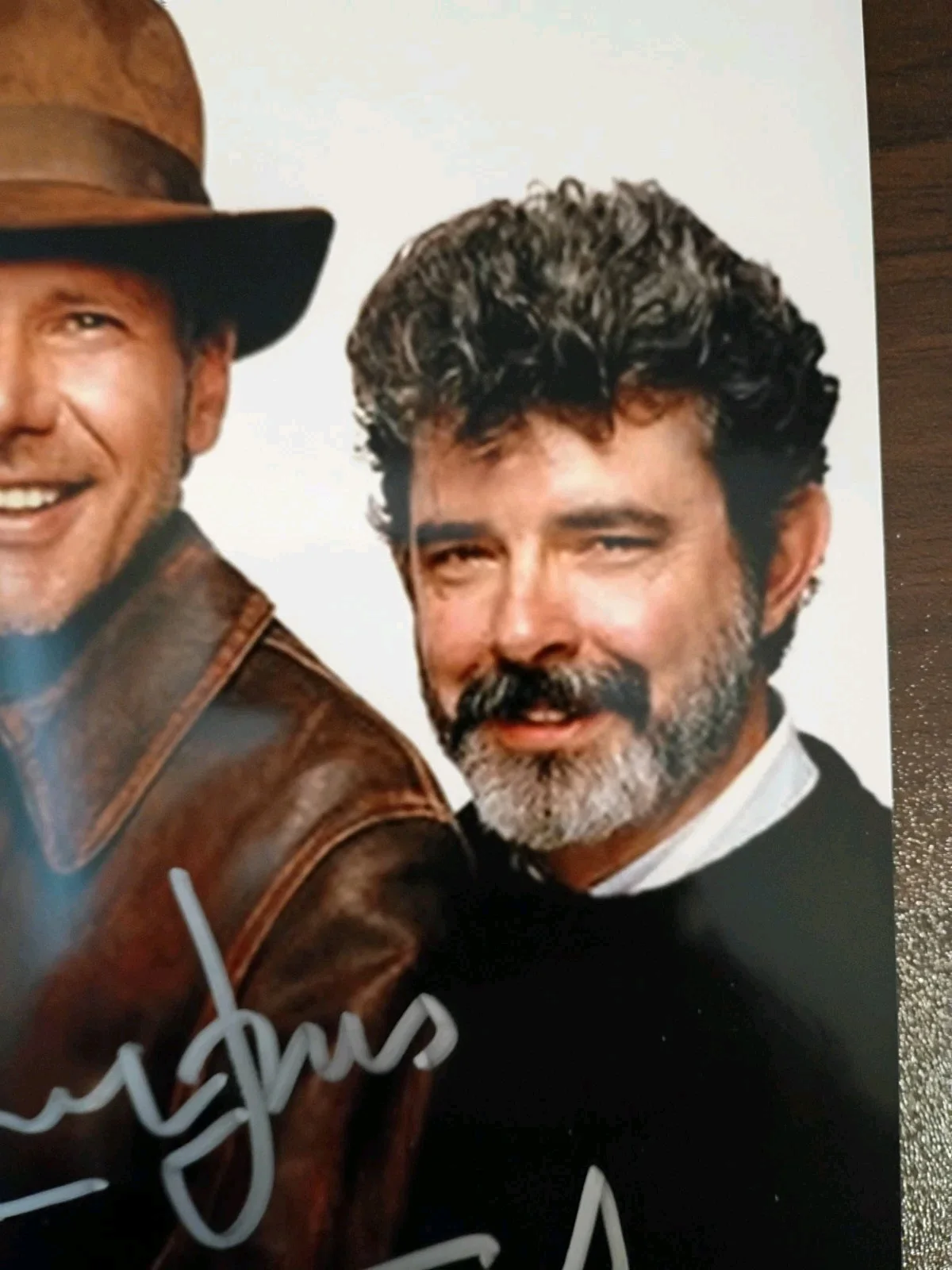 Harrison Ford George Lucas — Harrison Ford George Lucas Indiana Jones Signed 8x10 COA W/ Matching Numbered St, изображение 3