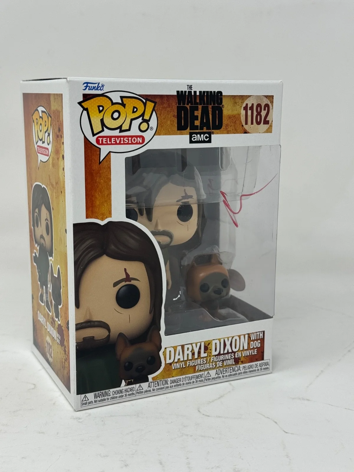 Norman Reedus — Norman Reedus Signed The Walking Dead Daryl Dixon With Dog Funko Pop #1182 ACOA, изображение 5