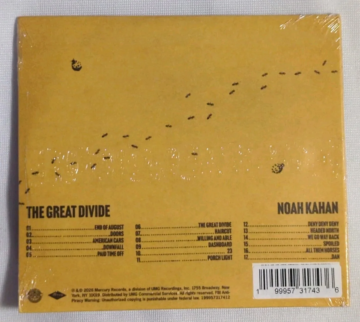 Noah Kahan - The Great Divide SIGNED CD Autographed Album In Hand 2026 New, изображение 3
