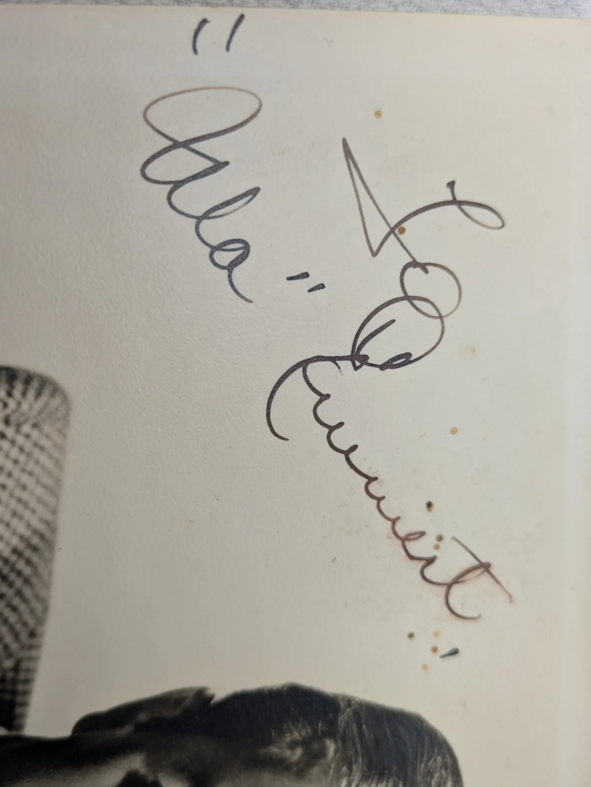 Bob Hope — Bob Hope Hand Signed 8x10 Promo from 1940's - Inscribed "Thanks for the Memory", изображение 3