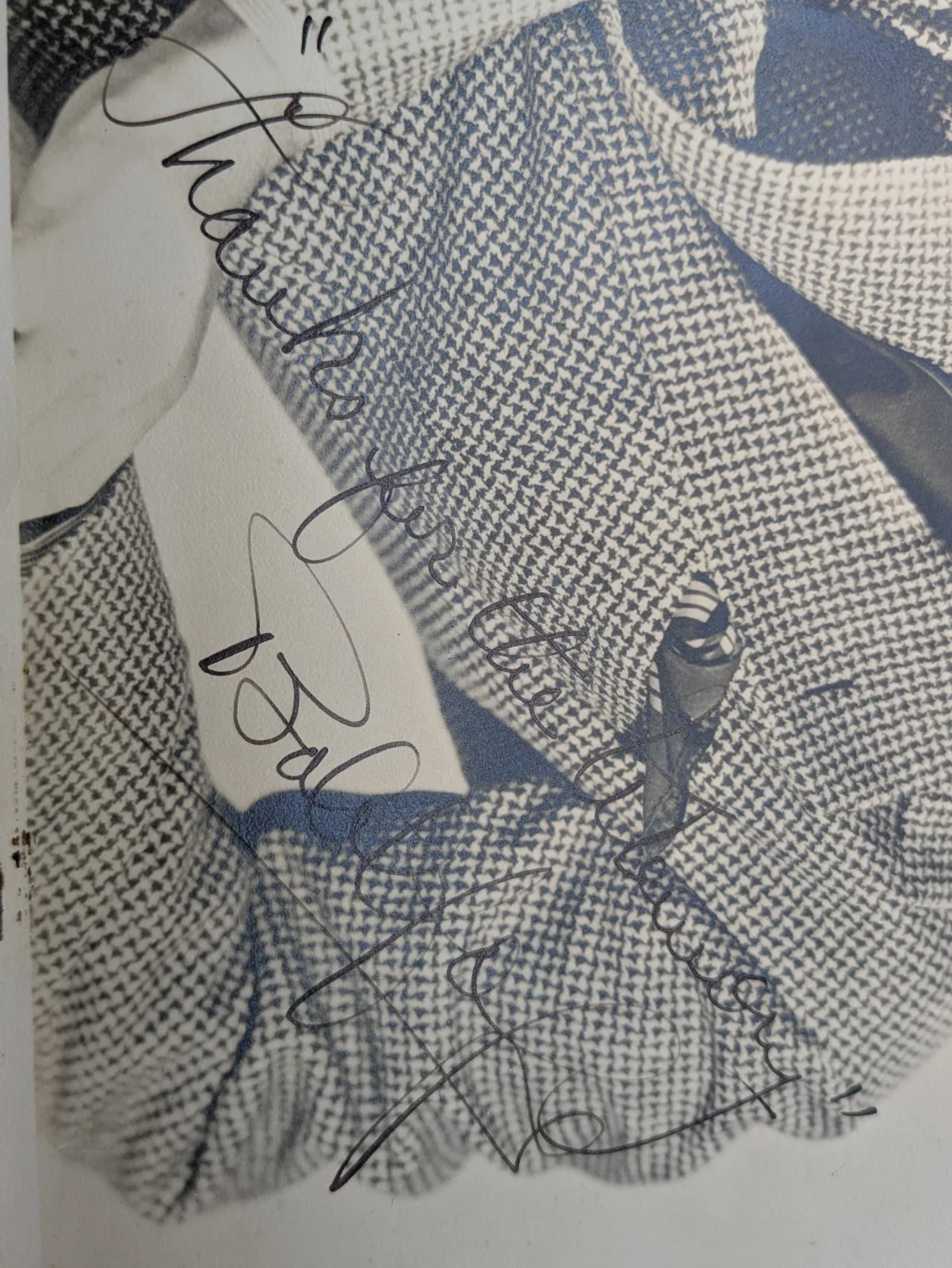 Bob Hope — Bob Hope Hand Signed 8x10 Promo from 1940's - Inscribed "Thanks for the Memory", изображение 4