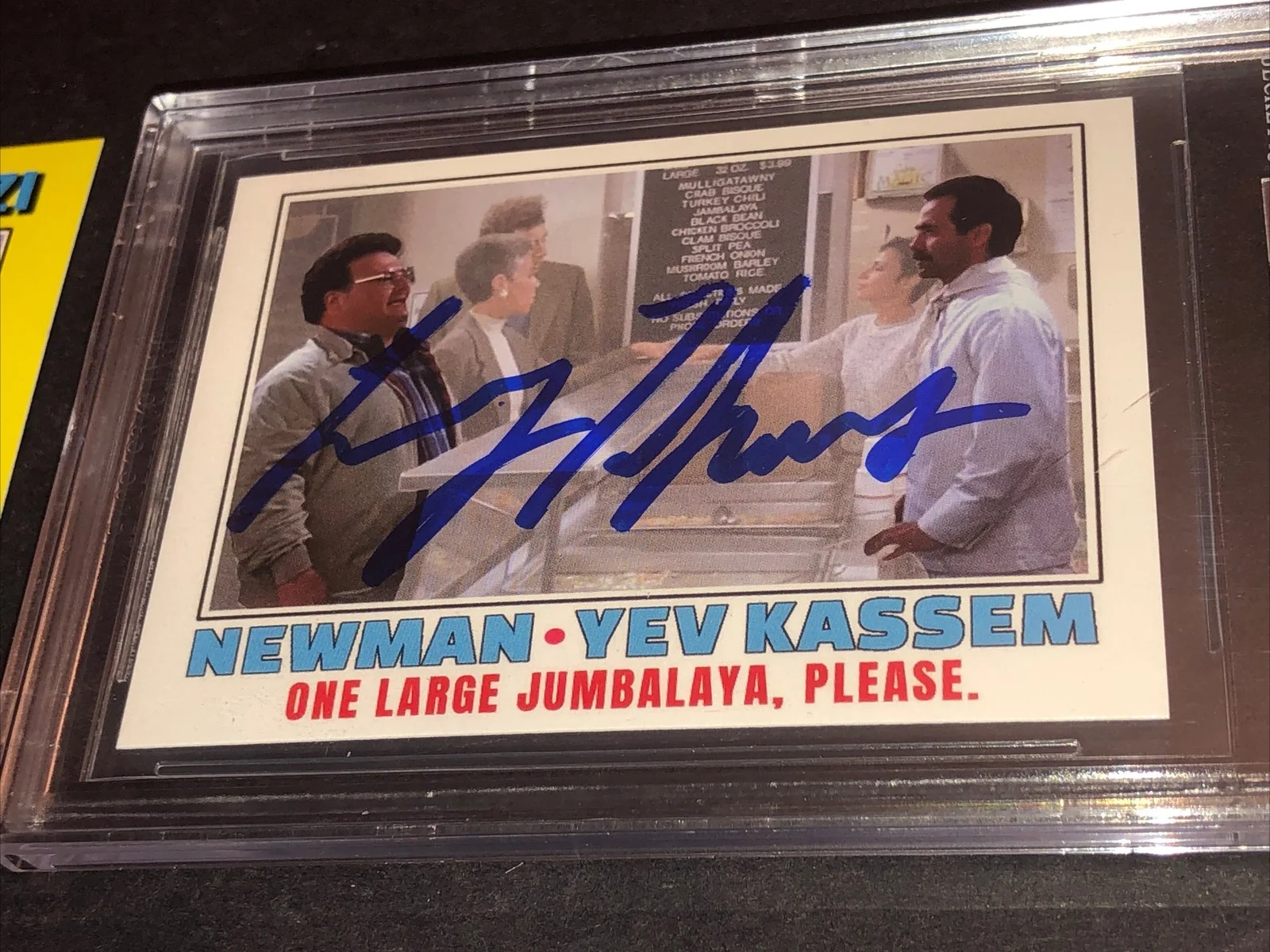 LARRY THOMAS — BECKETT AUTOGRAPHED LARRY THOMAS CUSTOM CARD SEINFELD THE SOUP NAZI *FREE* 752, изображение 3